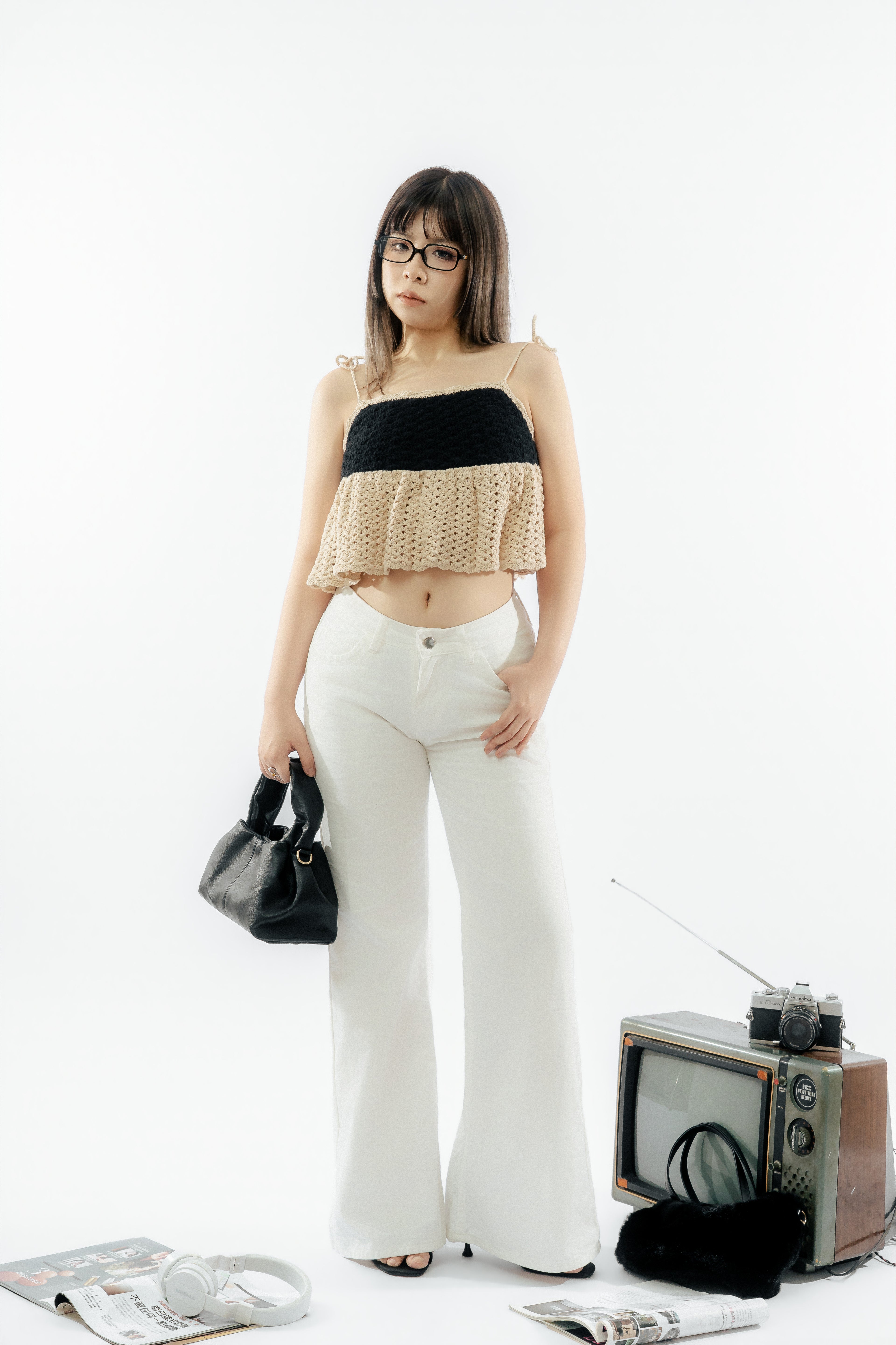 Hazel Ruffle Backless Top