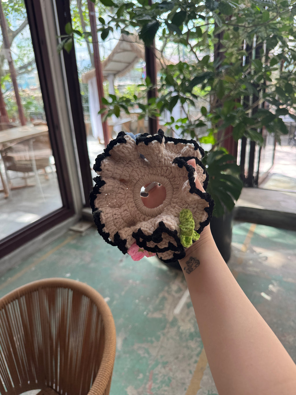 Pastel Fleur Scrunchies