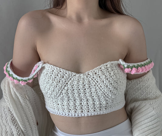 Audrey Tulip Crop Top