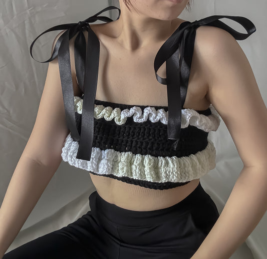 Ophelia Ruffle Crop Top