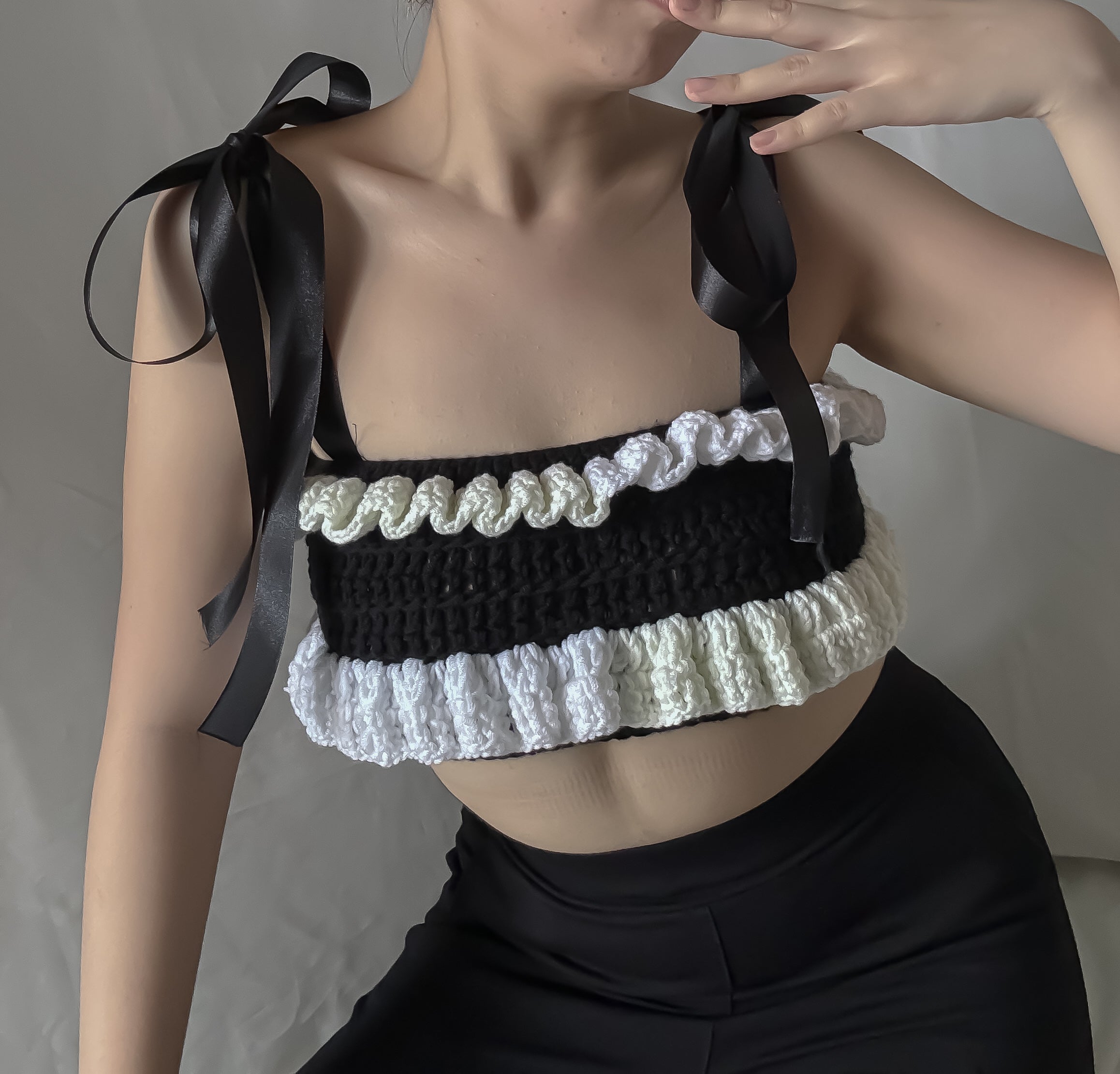 Ophelia Ruffle Crop Top