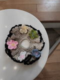 Pastel Fleur Scrunchies