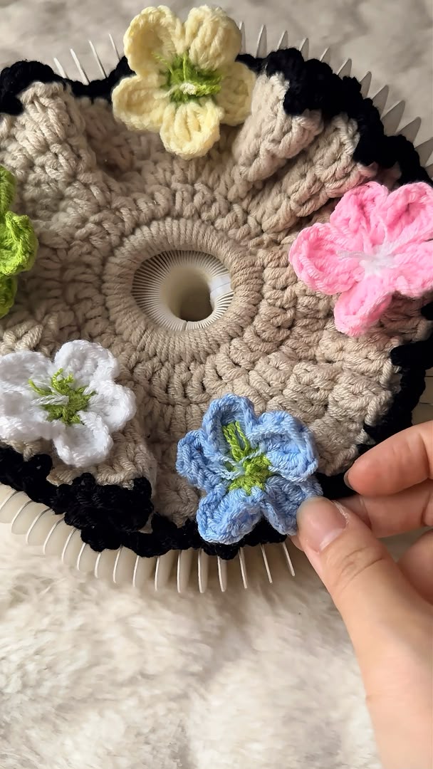 Pastel Fleur Scrunchies