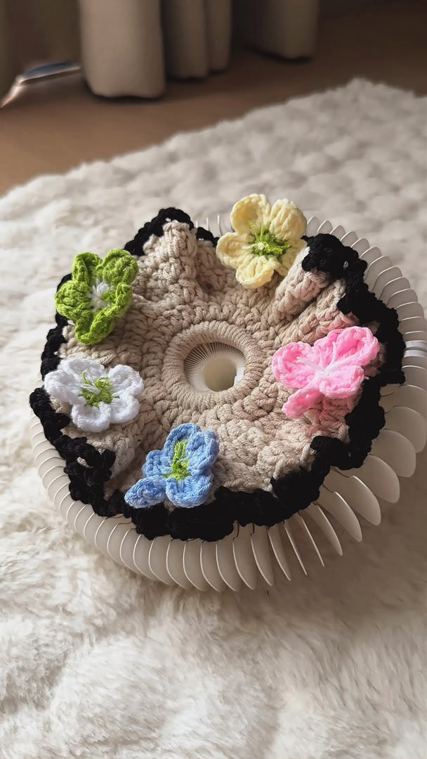 Pastel Fleur Scrunchies
