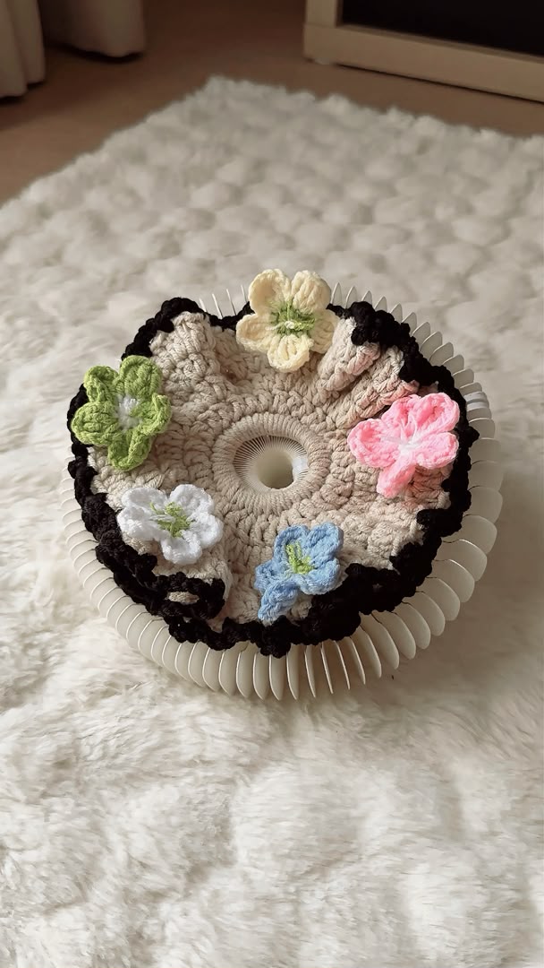 Pastel Fleur Scrunchies