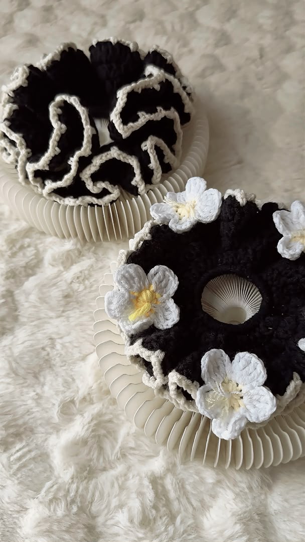 Lunar Bloom Scrunchies